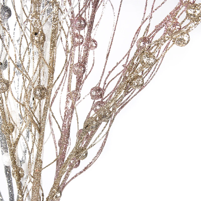 H21987 Outdoor Christmas Decorations Centerpieces Natural White Birch Stem Twig Spray Branches