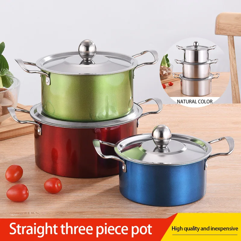 Stainless steel  pot set gas stoves electromagnetic stoves general cookware sets