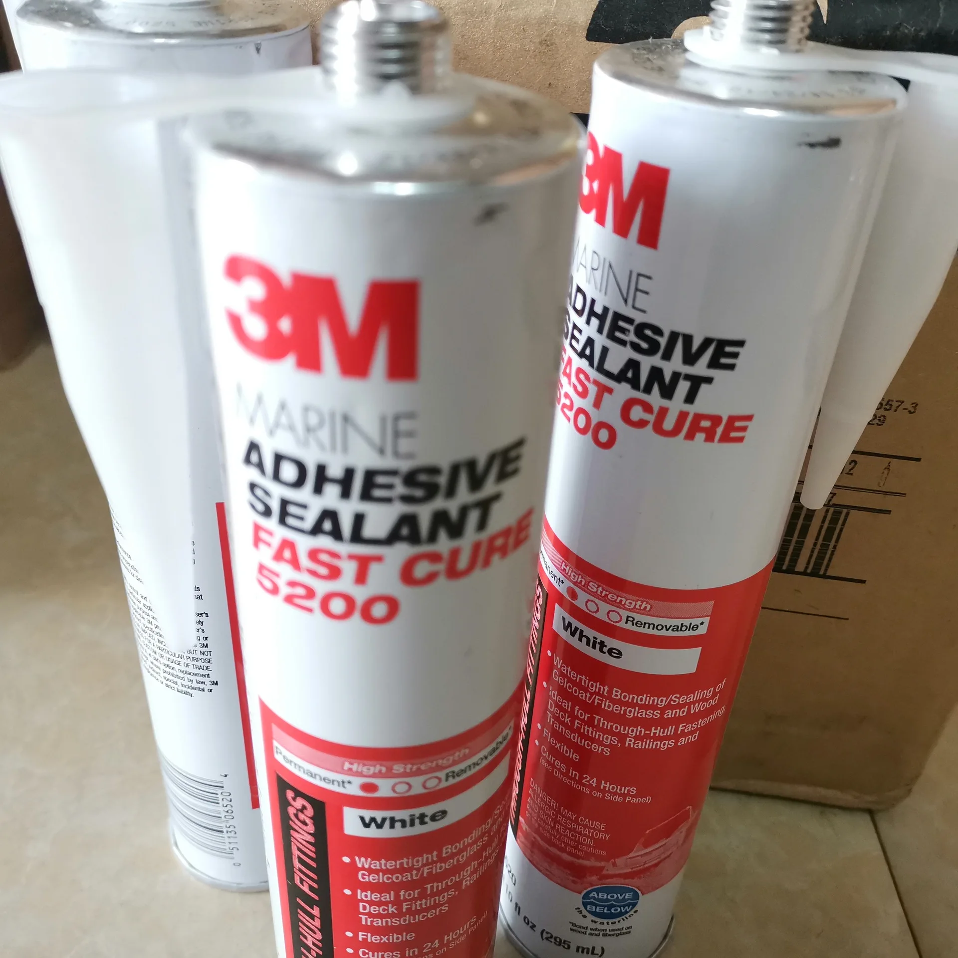 3M 5200 Marine Adhesive Sealant Fast Cure Glue Boat Yacht Repair Caulking Sealing