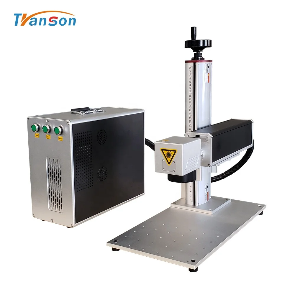 Tabletop Mini 20W 30W Metal Tumbler Laser engraving Machine Yeti Cups Laser Engraver With D80 Rotary Device