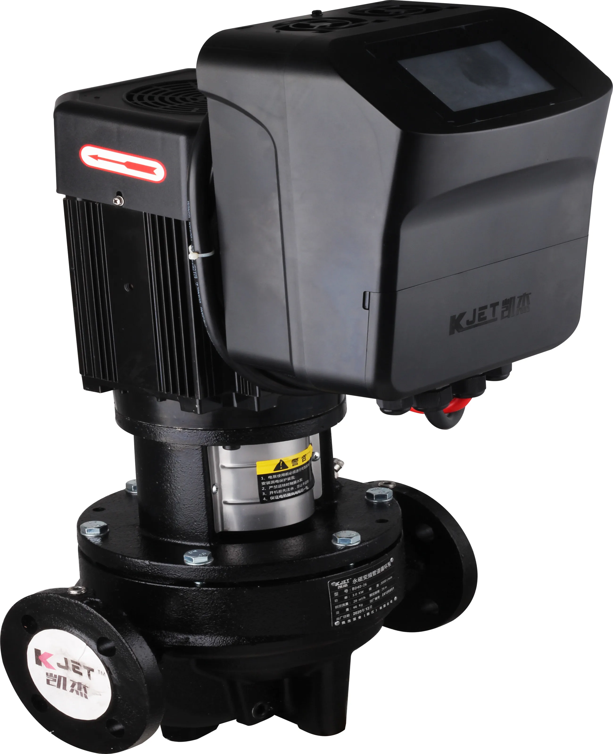 Electric 20HP Stainless Steel High Head High Flow  Constant Pressure Vertical Multistage Water Pump