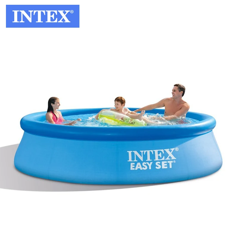 
INTEX 28120 10FT X 30IN Easy Set Inflatable Above Ground Pool Family Swimming Pool  (60732643232)