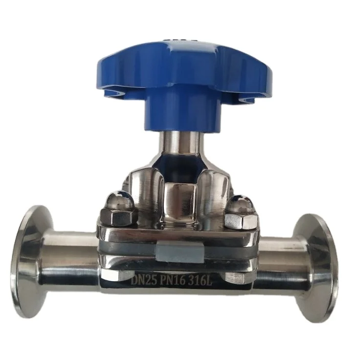 
When zhou yili 316 Sanitary food grade stainless steel manual diaphragm valve 