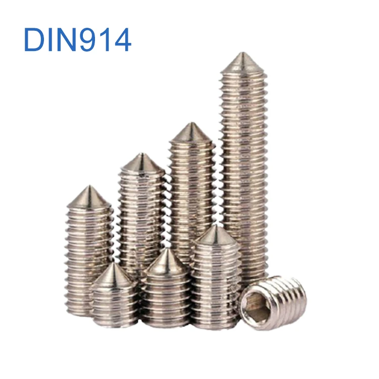 DIN914 конический конец болт оцинкованное оборудование