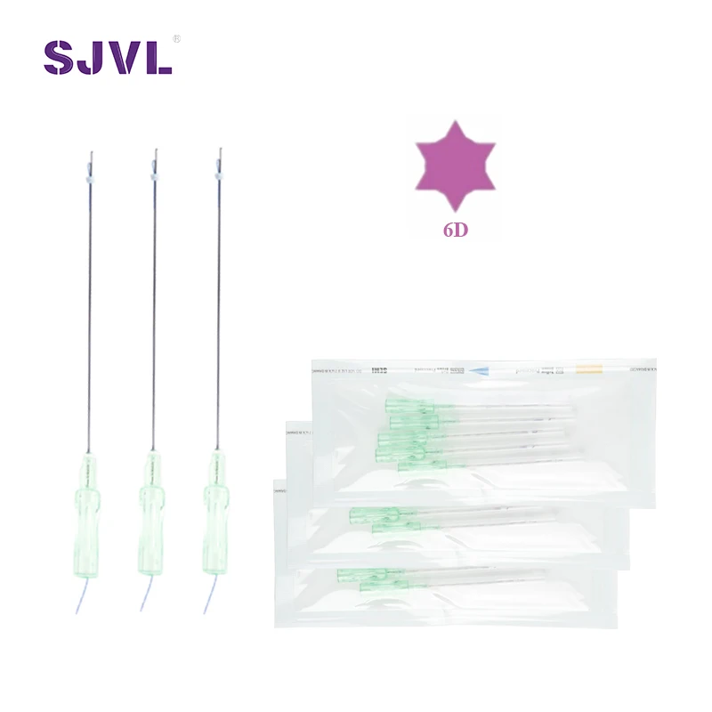 Medical Suture 18G 120mm Pcl Hilos W Blunt Needle 6D Cog Thread For Lifting