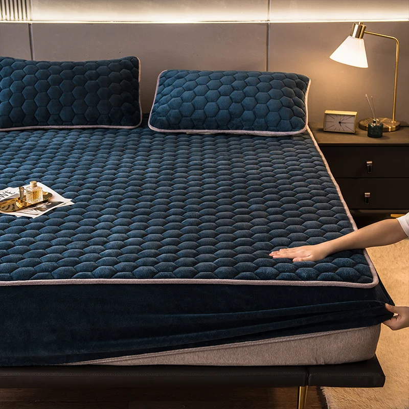 Full Mattress Protector Soft Cotton Terry Mattress protector Fitted Sheet for Adults Mattress Cover