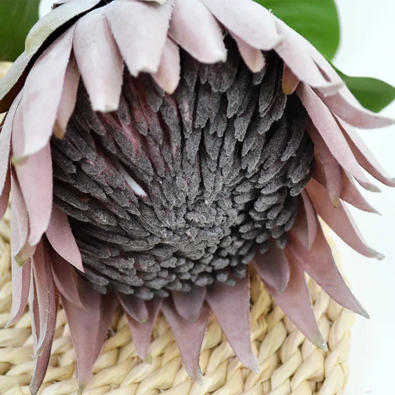 Искусственные Свадебные цветы букеты Cynaroides искусственные шелковые King Protea для украшения дома