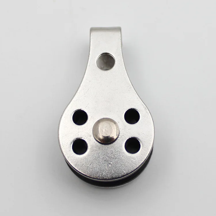 316 Stainless Steel Single Pulley Blocks Removable Pulley Nylon Pulley For Washing Line Sailing Boat Accessories