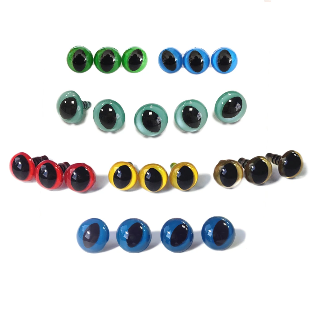 Amigurumi Toys Craft Stuffed Dolls Sewing Puppet Yellow Plastic Cat Eyes