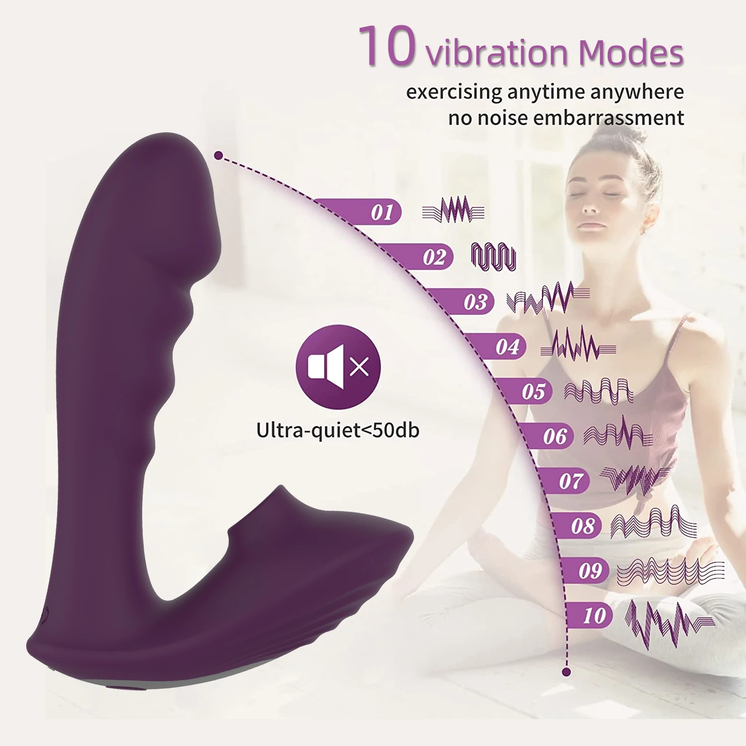 Sucking vibrator, female masturbation device, double-ended massage stick, flirting adult products, sex toys