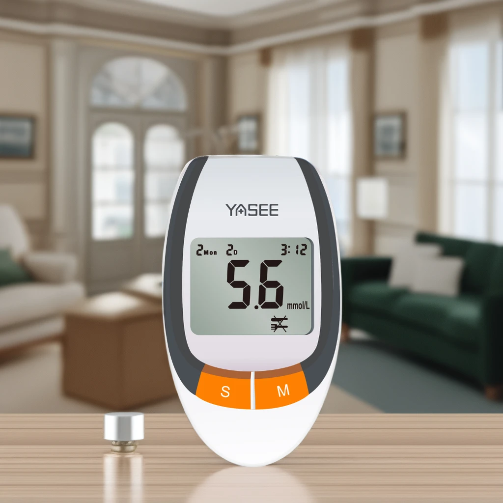 CE ISO Approved Digital Blood Glucose Meter Quantum Analyzer for Diabetes Test Glucometer Monitor with Test Strips