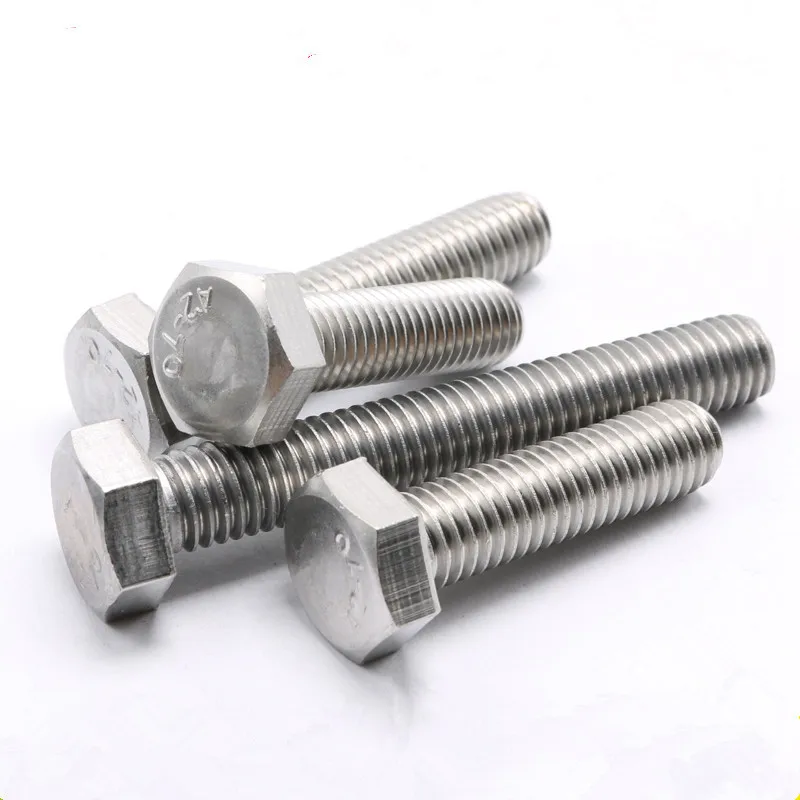 Ss Stainless Steel Bolt and Nut M16 X 100 M10x125 316 Grade M38 M26 Perno Hexagonal M8x2 M32 Bolts 5.8 Fasteners