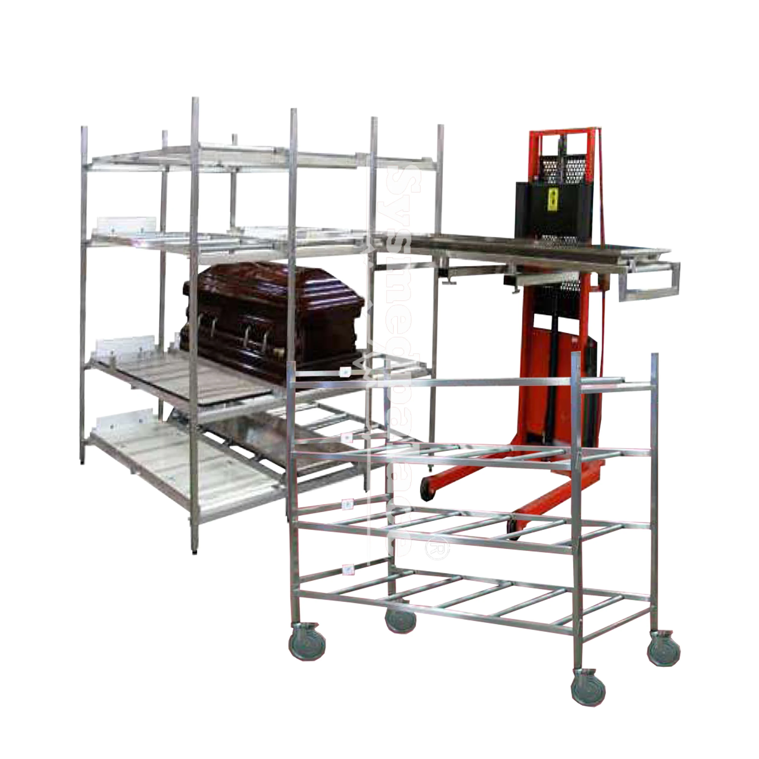 FREEZERPALACE high quality morgue equipment morgue refrigerator price body tray funeral home supplies factory