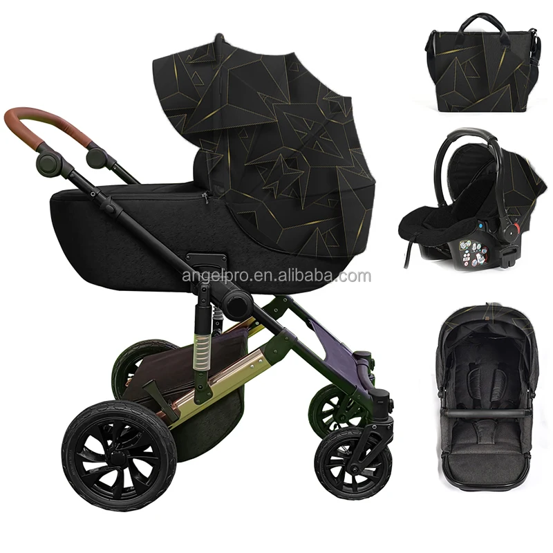 Manufacturer wholesale cheap price foldable compact pram combos detachable double twin baby stroller
