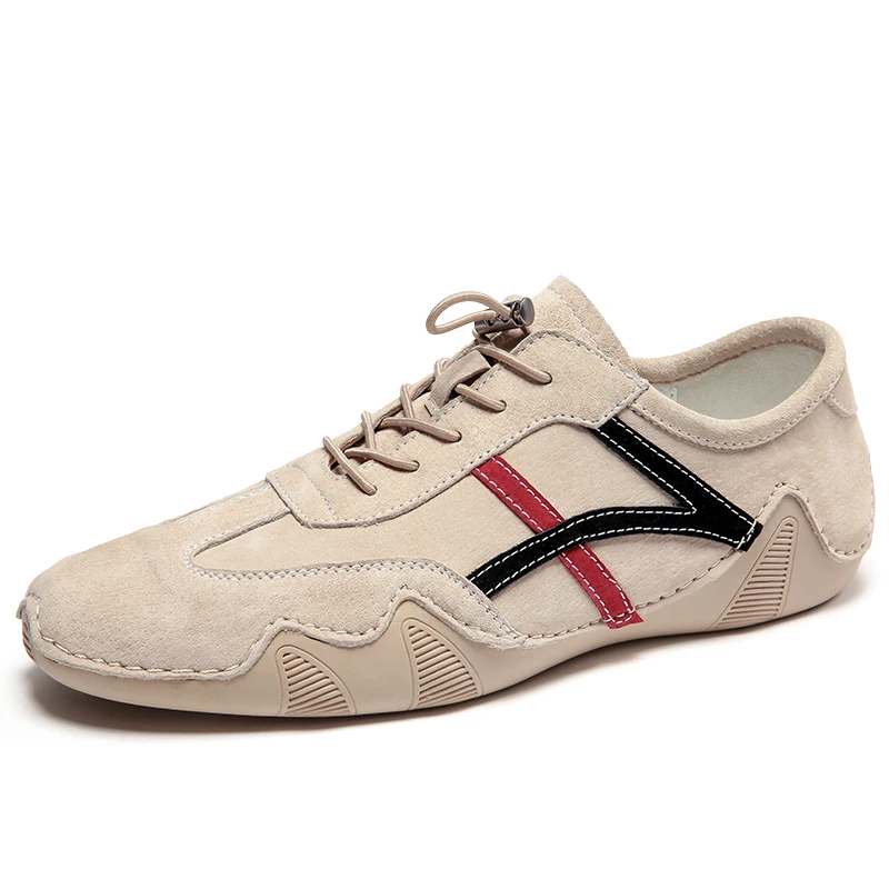 World-win New Peas shoes Octopus driving shoes men outdoor flat casual shoes lace-up no logo