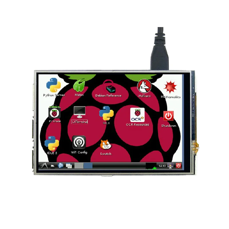 Raspberry pi 4 LCD Modules  3.5 Inch TFT 480*320 Panel GPIO Monitor Touch Screen Display with Case for RPI 4B/3B/3B+