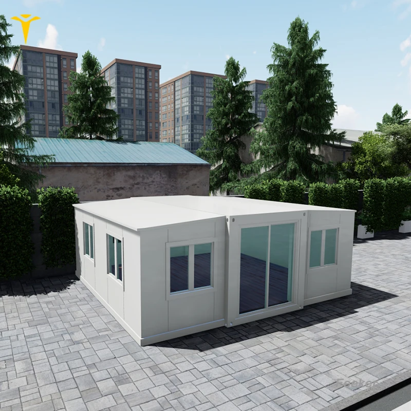 20-футовый раздвижной контейнерный дом с ванной и кухней сборный для доставки