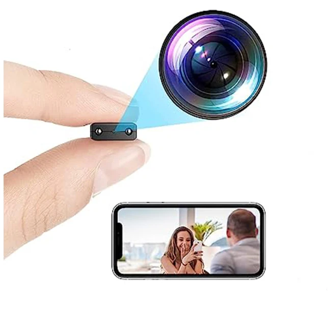 Mini WiFi Wireless Camera Camera Security Cameras Small 1080p HD Nanny Cam with Night Vision