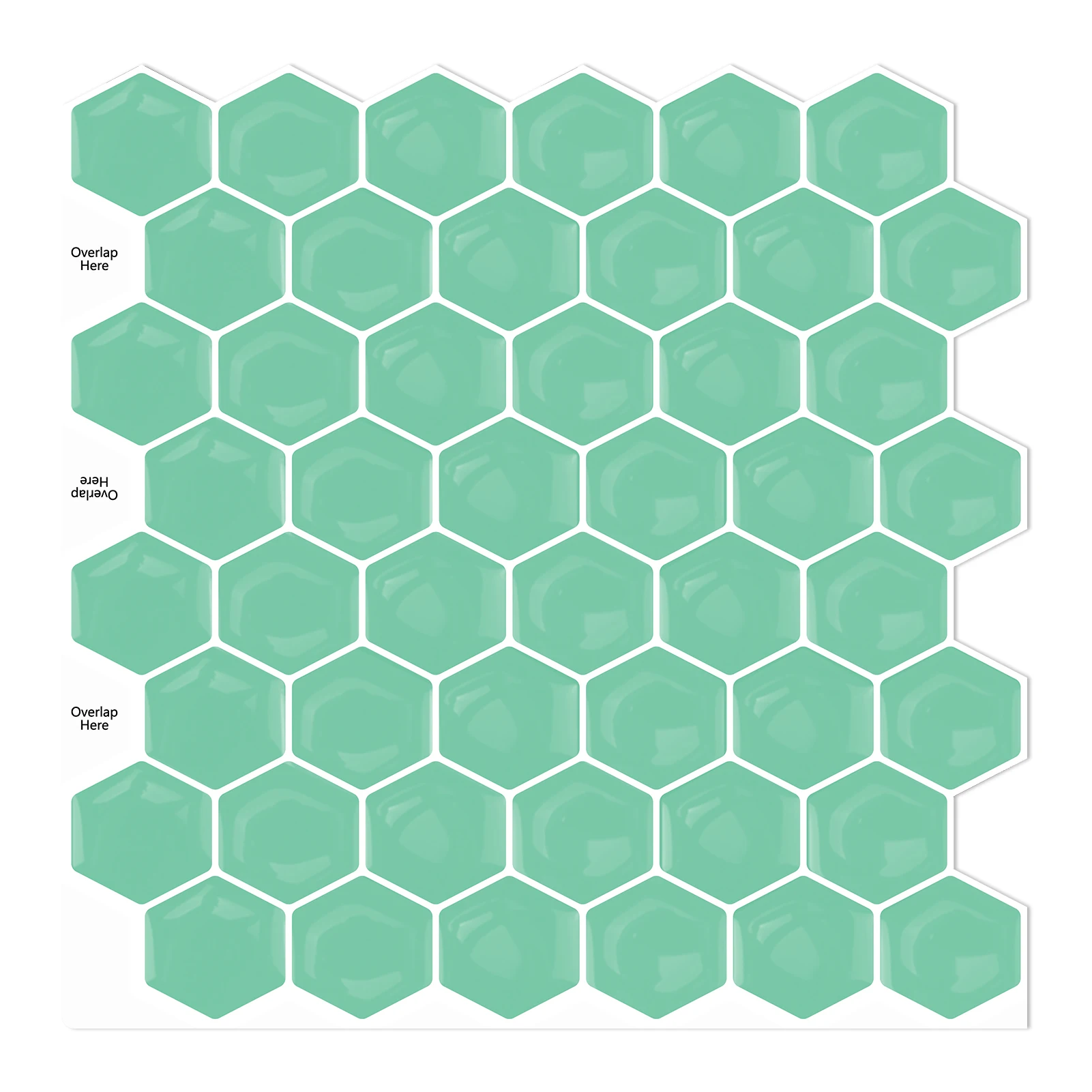 Peal and stick self adhesive sticky bathroom plastic wall paper wall sticker tiles