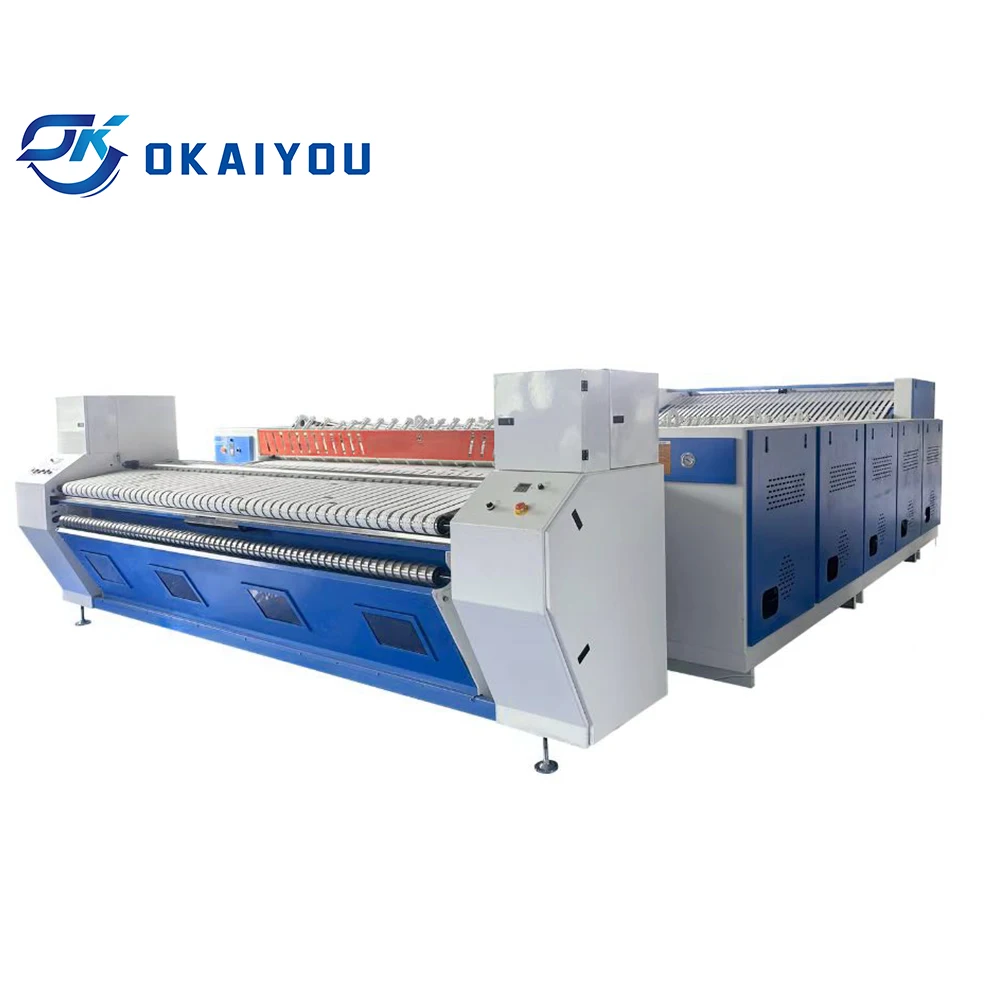 OKAIYOU Industrial Flat Work Ironer Ironing Machine Flatwork Roller Iron Machine