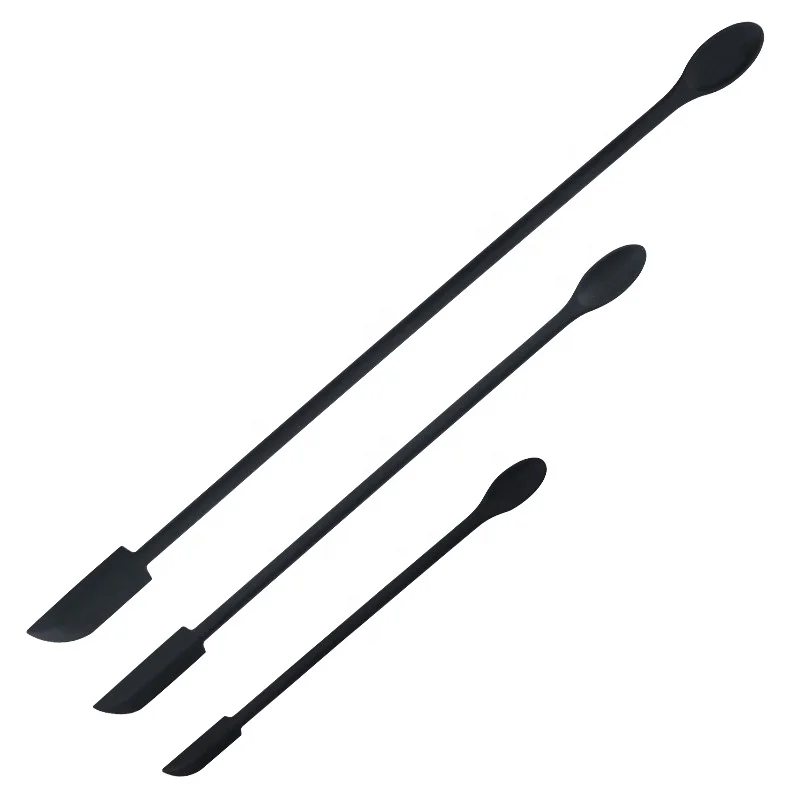 Private label cosmetic spoon mini silicone cosmetic spatula