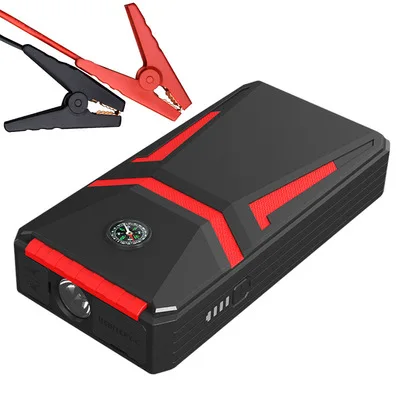 portable car jump starter mini easy usage safety  emergency tools light window breaking 15000mah battery booster 800A peak usb