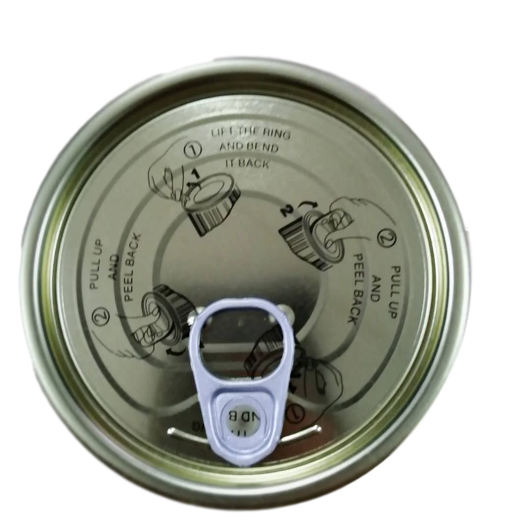 High Quality Tinplate  307#Easy Open End Can Cap For Food Packing