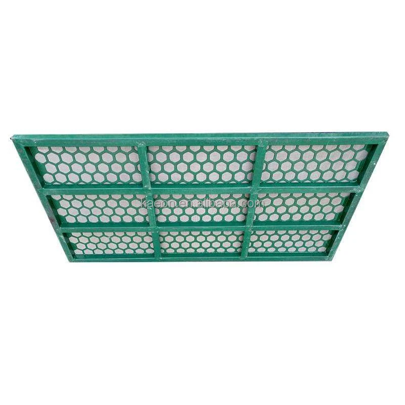 Oil & gas well drilling operation mud cleaner screens