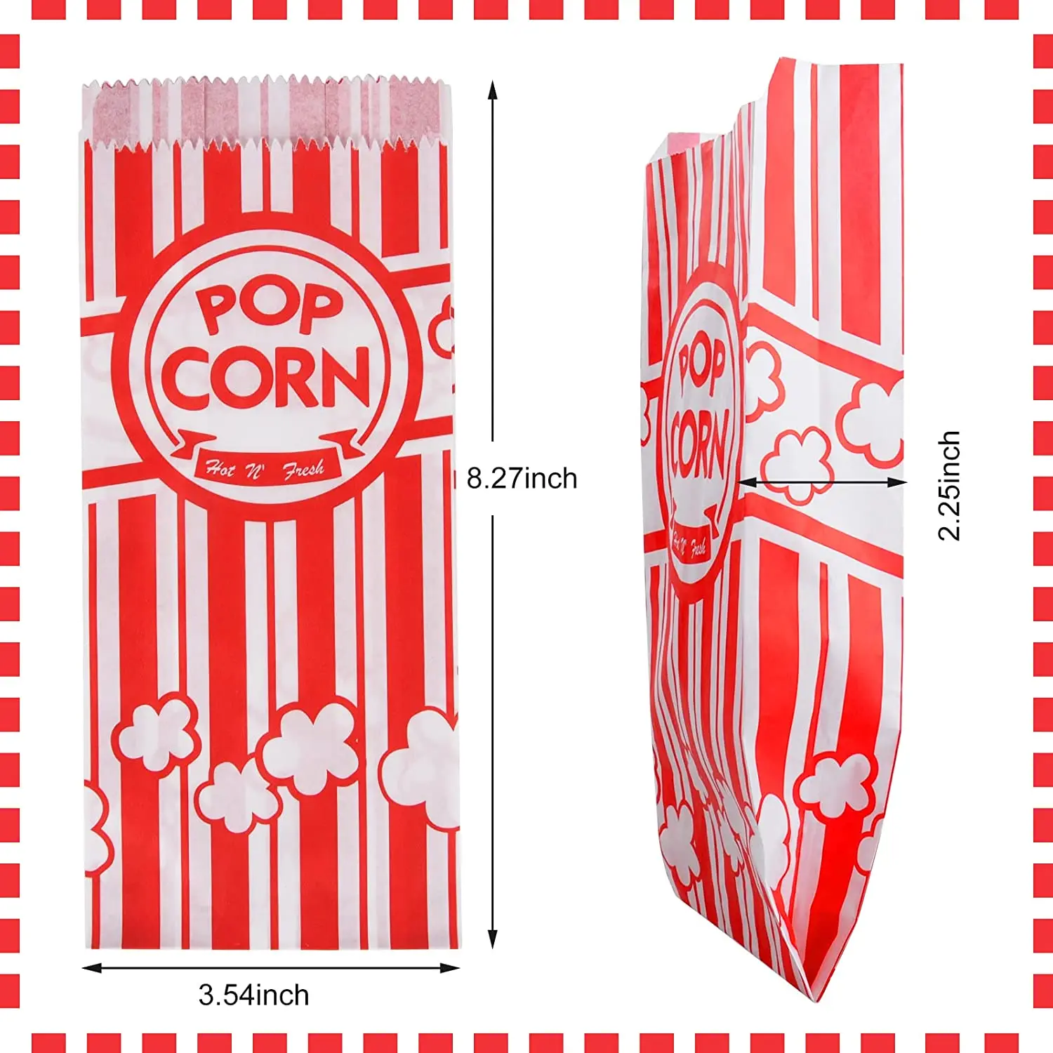 SZCX Oil-resistant Paper Bag Microwave Popcorn Bags With Logo Print