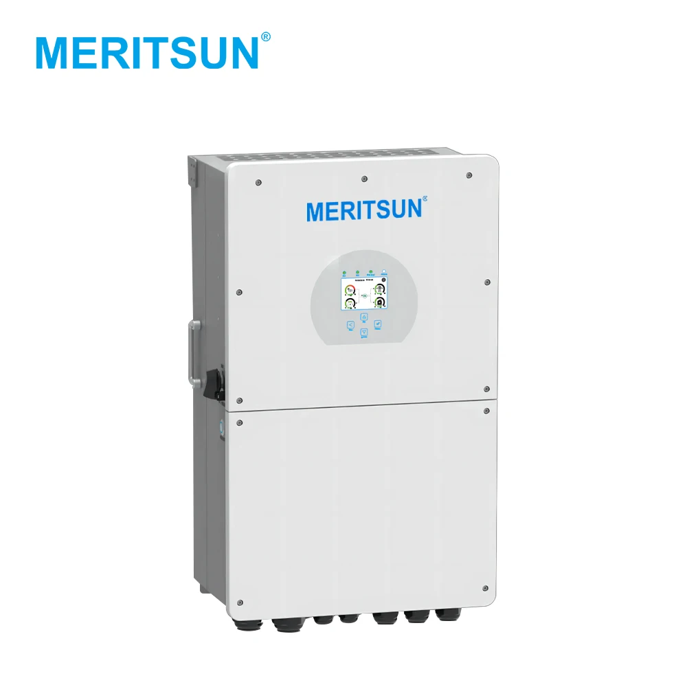 MeritSun Solar Hybrid Inverter 12kw 14kw 16kw Simplex Phase Hybrid Grid Low Voltage