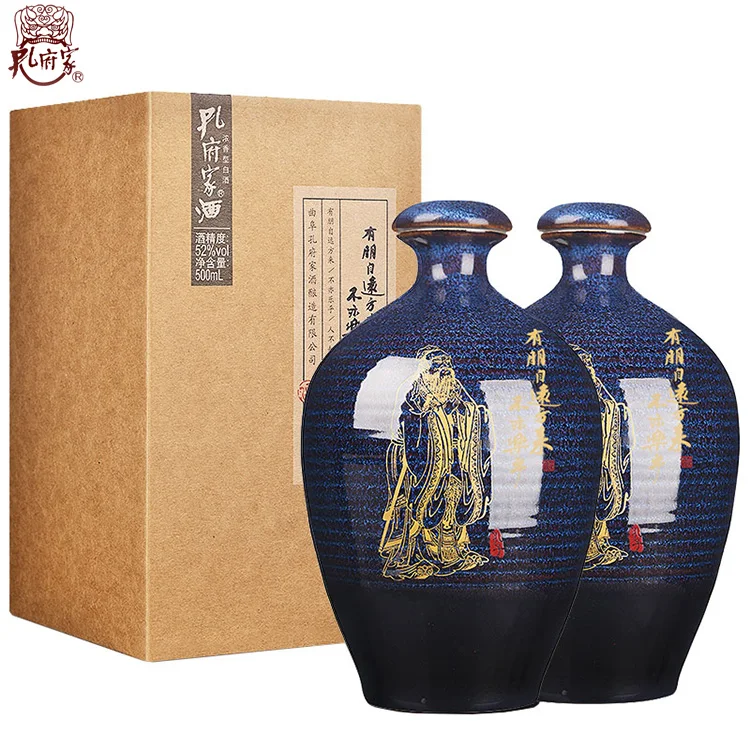 
Low Price Of High Alcohol Drink Liquor Ceramic Bottle Chinese Rice Wine 