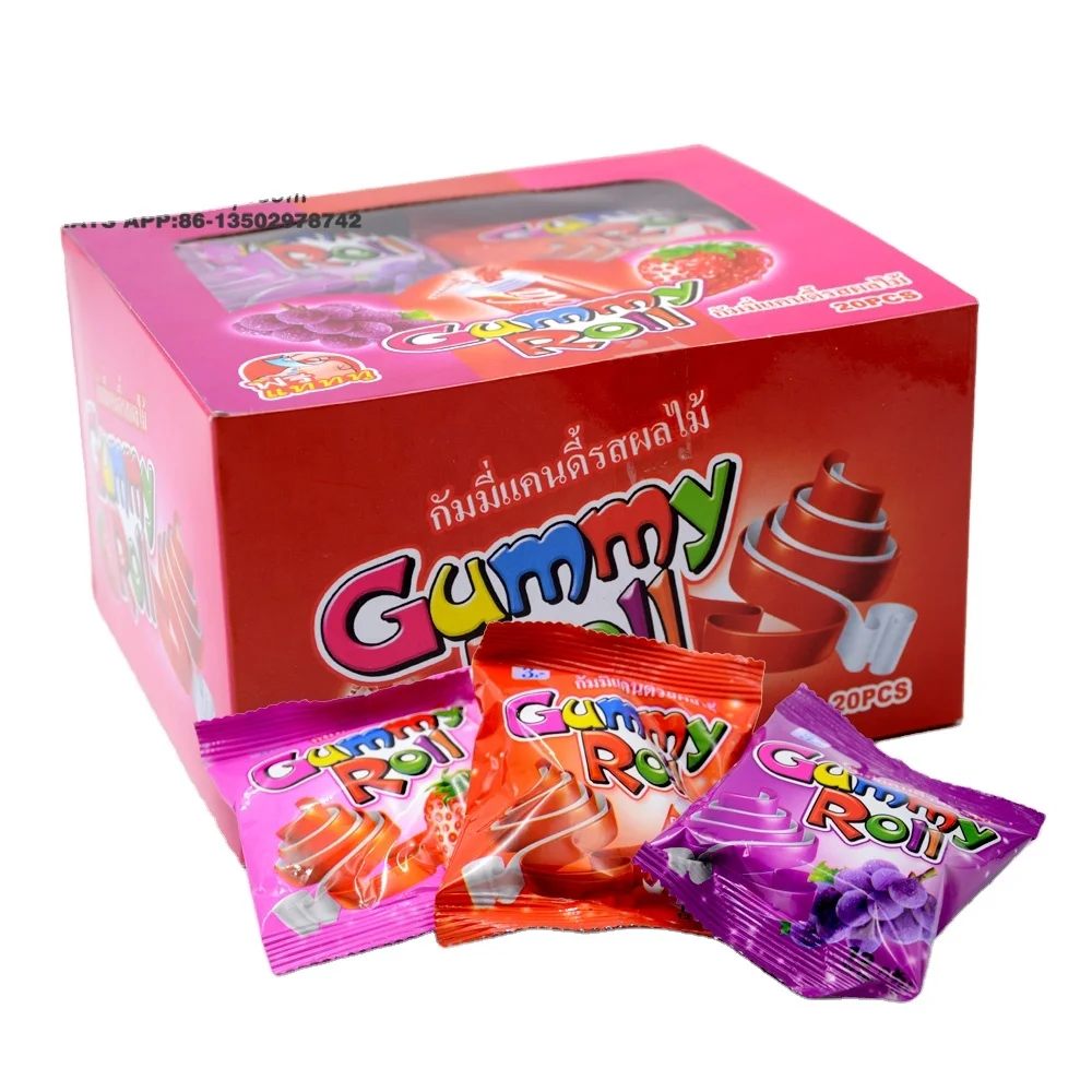 Китайская Фабрика Wingoo рулон жевательных конфет с фруктами