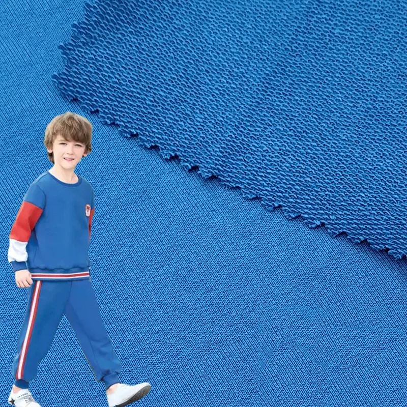 Wholesale Fashion Superfine terry cotton fabric inexpensive terry cloth fabric full zip hoodie 100% cotton french terry