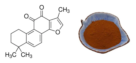 Tanshinone IIA 10% капсулы травы Salvia Miltiorrhiza Экстракт Корня Порошок