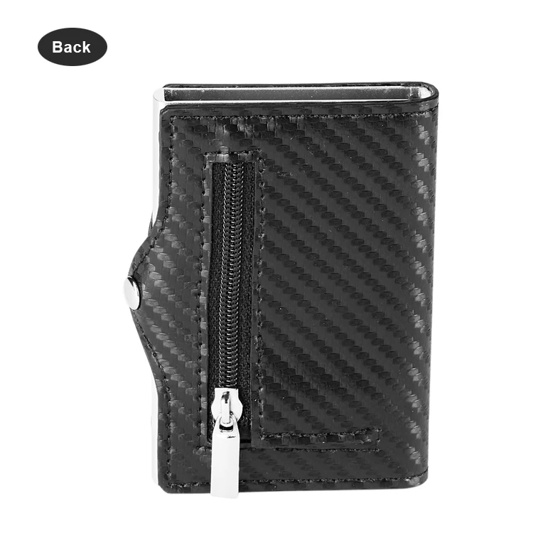 
2021 Hot selling RFID Aluminum Card Case Anti-Theft Credit Card Automatic Pop Up Wallet 