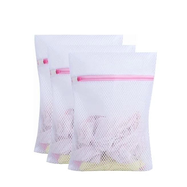 Wash Machine Wash Bags With Zip Closure For Blouse Lingerie Clothes Mesh Laundry Bag