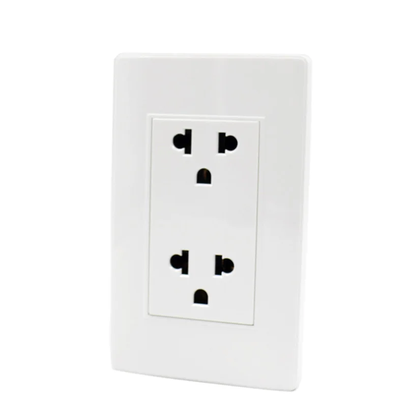 По оптовой цене 2 Gang 10-16A Южной Америки розетка Универсальная электрическая стенная розетка