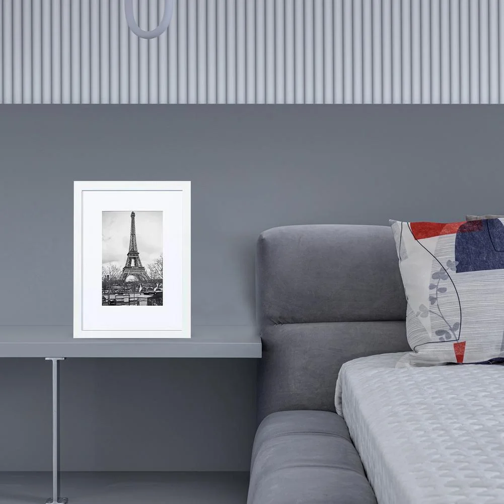 Desk Wall Albums Accessories Decorations Photo Frame with Mat Picture Plastic PVC 5x7 6x8 8x10 11*14 Inches Black White Sl