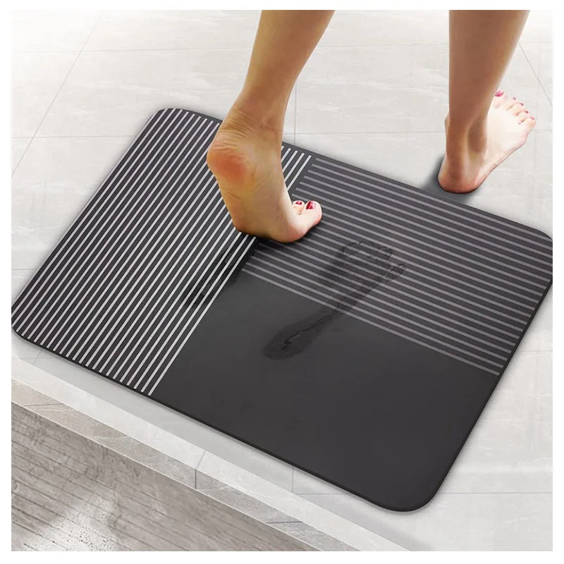 Super Absorbent Bathroom Bath Mat Quick Dry Floor Mat