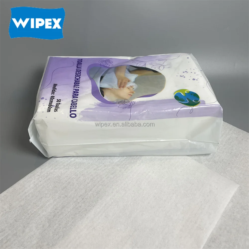 Wipex One Time Use Face Disposable Hair Towel Hotel Beauty Salon Traveling Portable Natural Plant Cellulose Fiber Tissue Towel