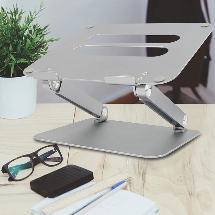 Great Roc OEM/ODM Home Office Mac Book Aluminum Holder Metal Laptop Stand Ergonomic Universal Laptop Stand Alloy Laptop Stand
