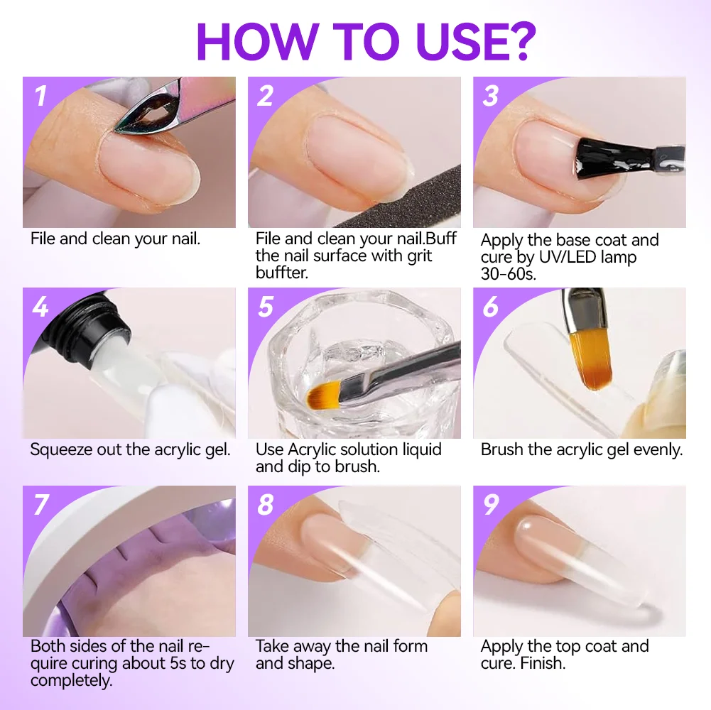 Factory Private Label Gel Nail Buildering UV LED Soak Off Buildering Nail Extension Gel Lacquer Custom Logo Acrylic Uv Hard Gel