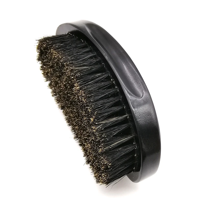 Vintage Boar Bristle Beard Mini Brush Handmade Mustache Pocket portable brush For Men Beard Care beard brush