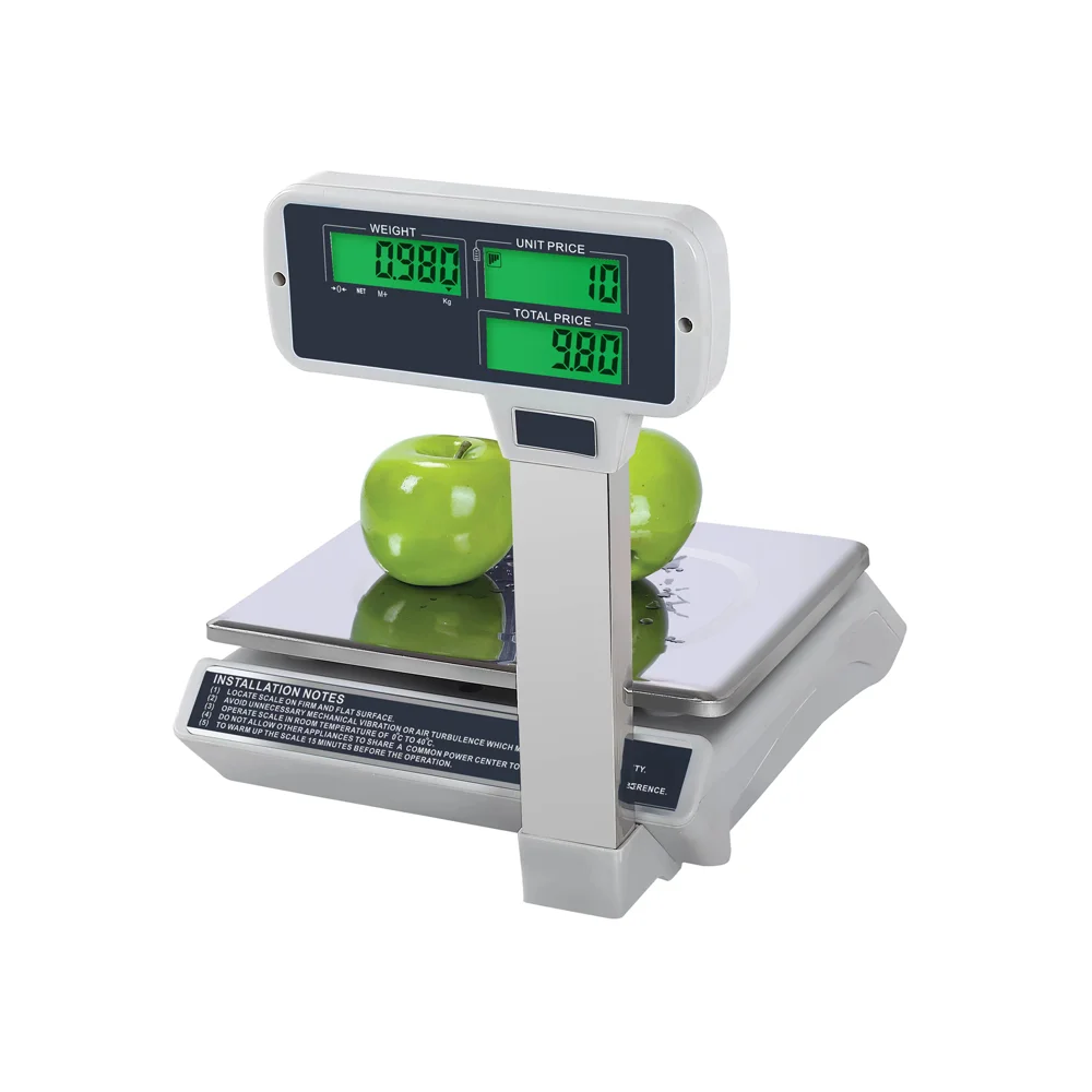 Digital Price Computing Scale Calculate Weight and Price Double-sided Display Electronic Pricing Scale