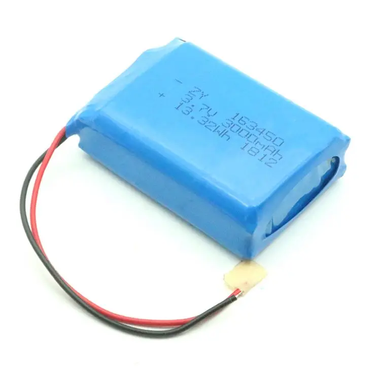 
Manufacturer 163450 803450-2P 3.7V 3000mAh Battery Pack Lipo Prismatic Cells For GPS 