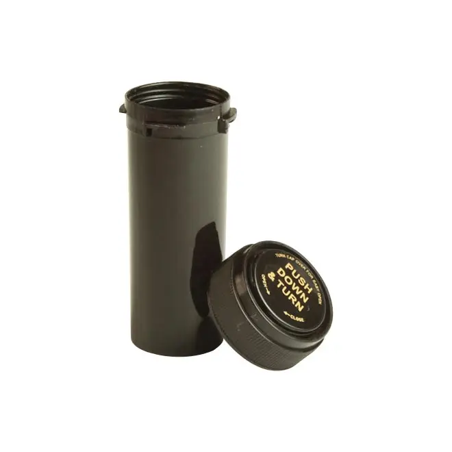 6 8 10 13 16 20 30 40 60 Dram Solid Opaque  Color Child Resistant Empty Plastic Vials with Screw Cap