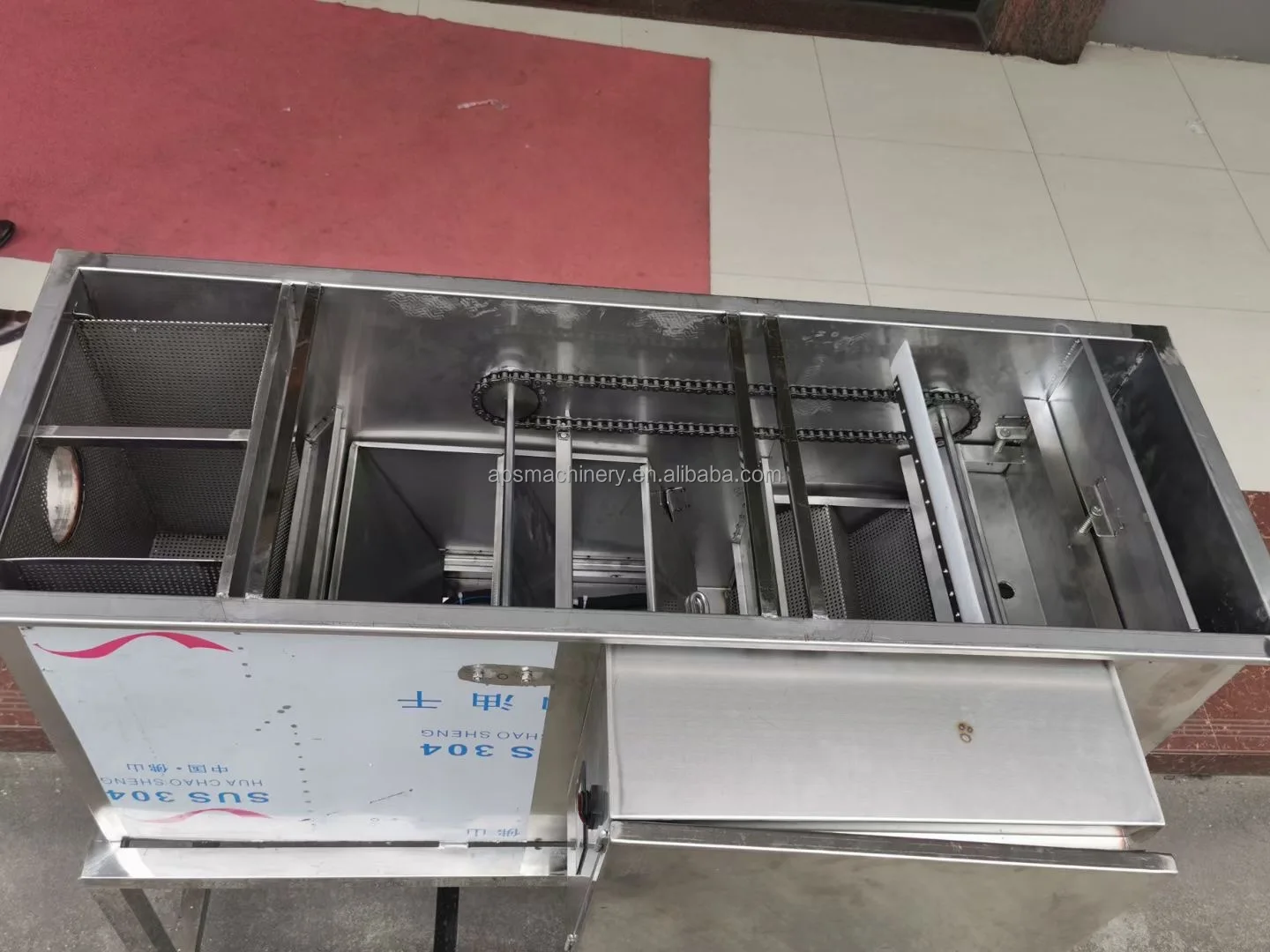 Electric grease trap automatic skimmer Restaurant grease trap for sink Oil water separator filter Grease interceptor oil trap
