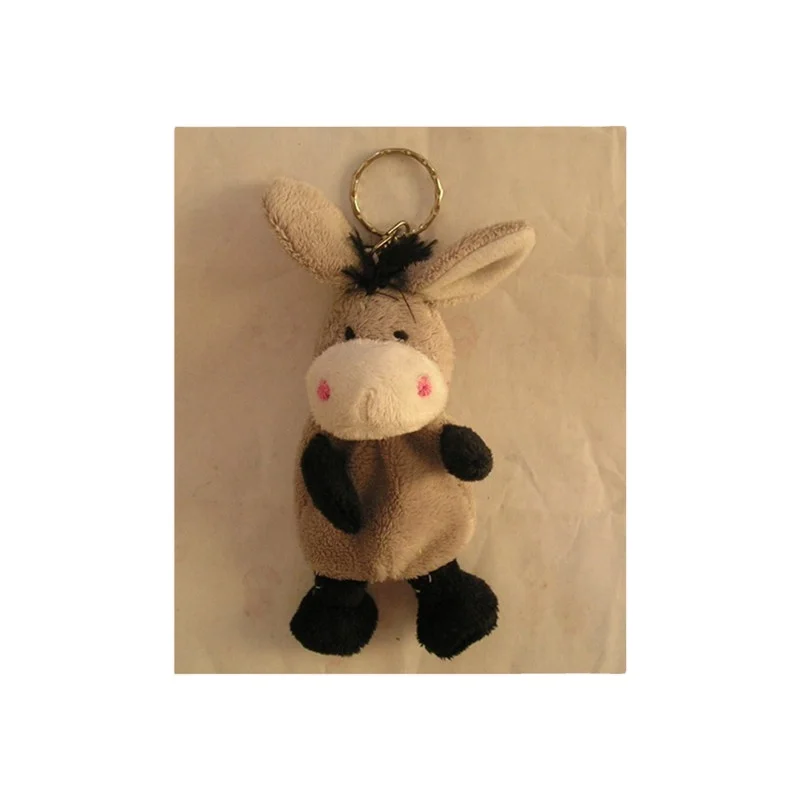 JM8219 Plush Donkey Shaped Change Purse with Keychain