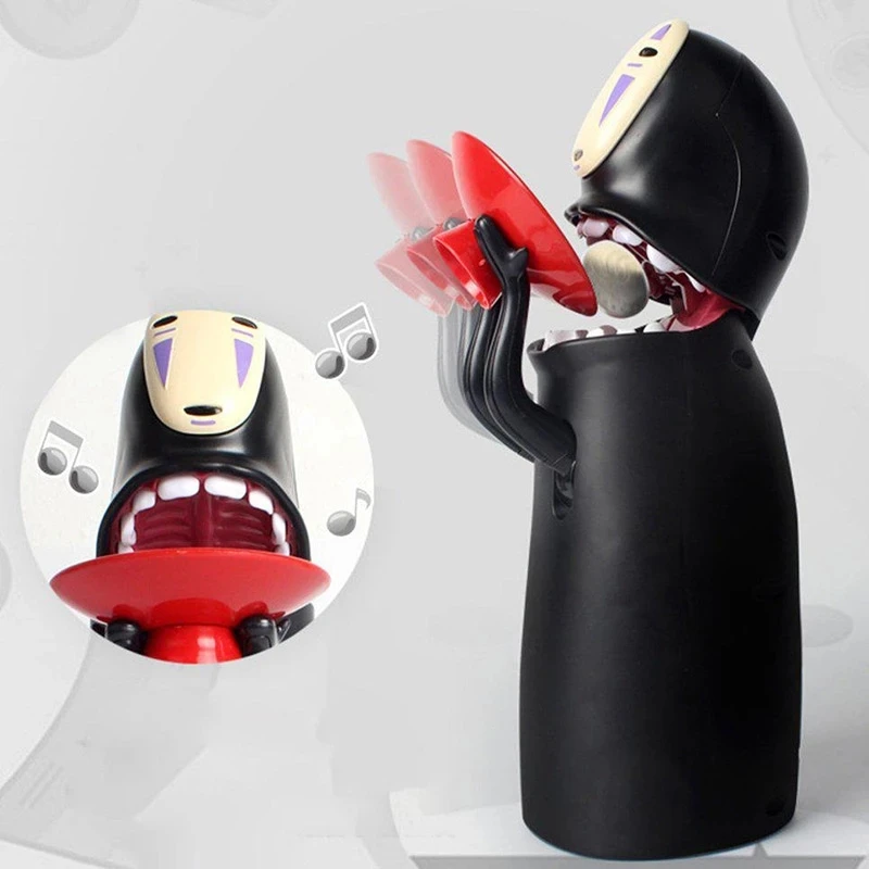 Spirited Away Kaonashi No-face Piggy Bank Toy Automatic Eaten Coin Bank Miyazaki Hayao Chihiro Design Christmas Present