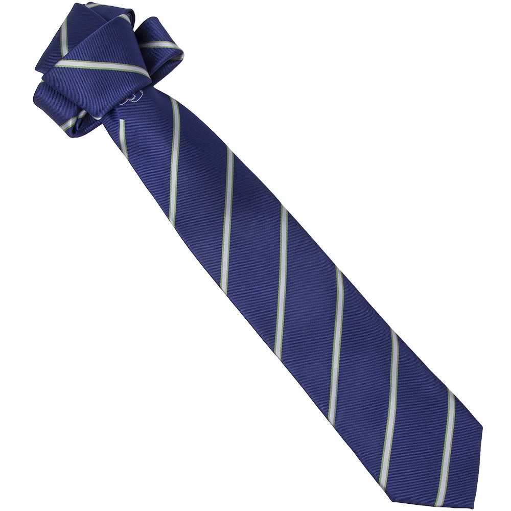 100% Polyester Woven Neck Tie with Custom Logo below Knot Mark Located-Reasonable Price Polyester Tie